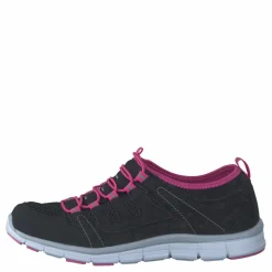 435-2311 Comfort Sock Black/Fuchsia