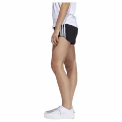 3 Stripe Woven Gym Short Black / Black