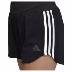 3 Stripe Woven Gym Short Black / Black