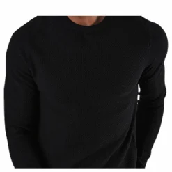 Aaron Knit Crew Neck Black