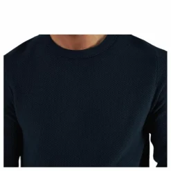 Aaron Knit Crew Neck Blue