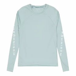 Active Logo Long Sleeve Silver Blue