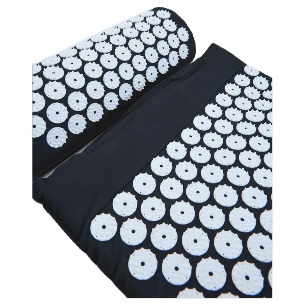 Acupressure Mat W/ Pillow Black