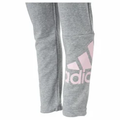 Adidas Girls Essentials Big Logo Pant Medium Grey Heather / Clear Pink