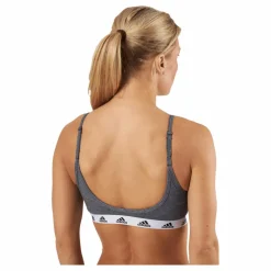 adidas Purebare Light-Support Bra Dark Grey Heather