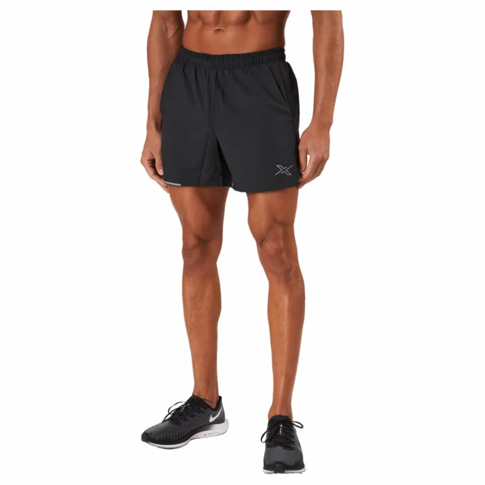 Aero 5 Inch Shorts Black/silver Reflective
