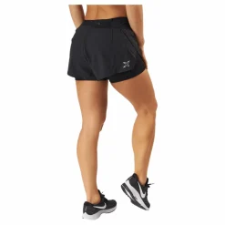Aero 2-in-1 4 Inch Shorts Black/silver Reflective