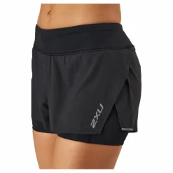 Aero 2-in-1 4 Inch Shorts Black/silver Reflective