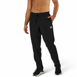 AEROREADY Essentials Stanford Open Hem Embroidered Small Logo Tracksuit Bottoms Black
