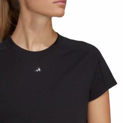 AEROREADY Train Essentials 3 Bar Logo Crop T-Shirt Black