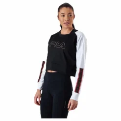 Ahuva Cropped Longsleeve Shirt Pink/Black