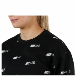 Air AOP Fleece Crew White/Black