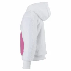 Air Sherpa Half Zip Hoodie Junior Pink/White