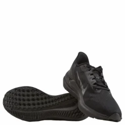 Air Winflo 9 Men's Road Running Shoes BLACK/DK SMOKE GREY