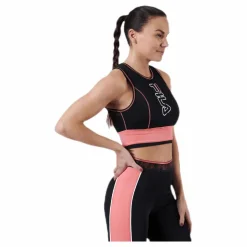 Airi Cropped Top Pink/Black