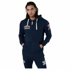 Alpha Full Zip Hood Blue