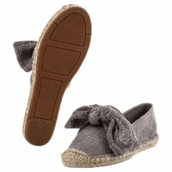 Amanda Knot Espandrillo Grey/Beige