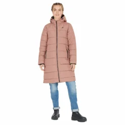 Amaretto W Long Puffer Jacket Cognac