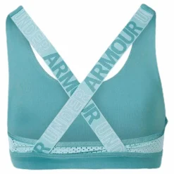 Armour HeatGear Graphic Bra Youth Blue