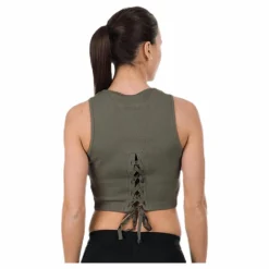 Astoria Laced Tank Green