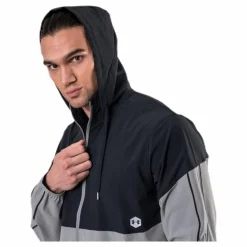 Athlete Recovery Woven Warm Up Top Green