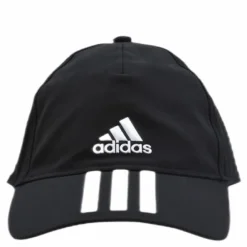 Baseball 3 Stripes Cap Svart/vit