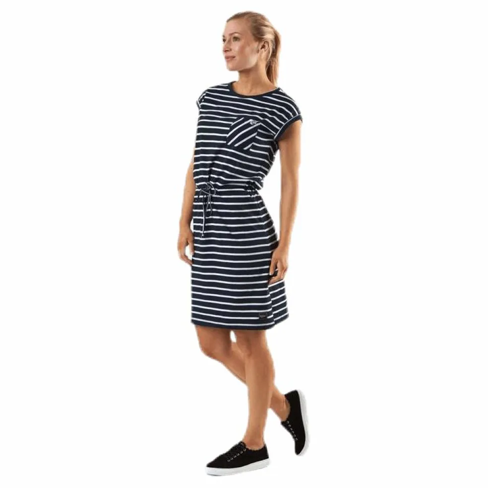 Bellevue Dress Blue/White