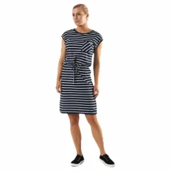 Bellevue Dress Blue/White