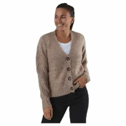 Bibi Ls  Knit Cardigan Beige