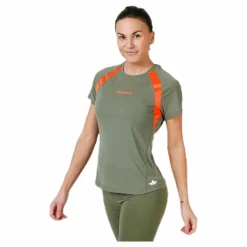 Black Feather Tee Green