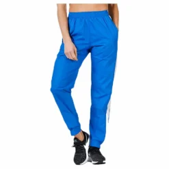 Black Track Cross Pants Blue