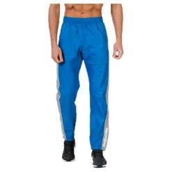 Black Track Pants Blue