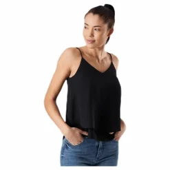 Bodil Slip Top Black