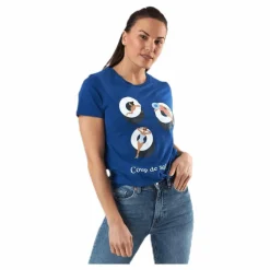 Bone Life Reg S/S Swim Top Blue