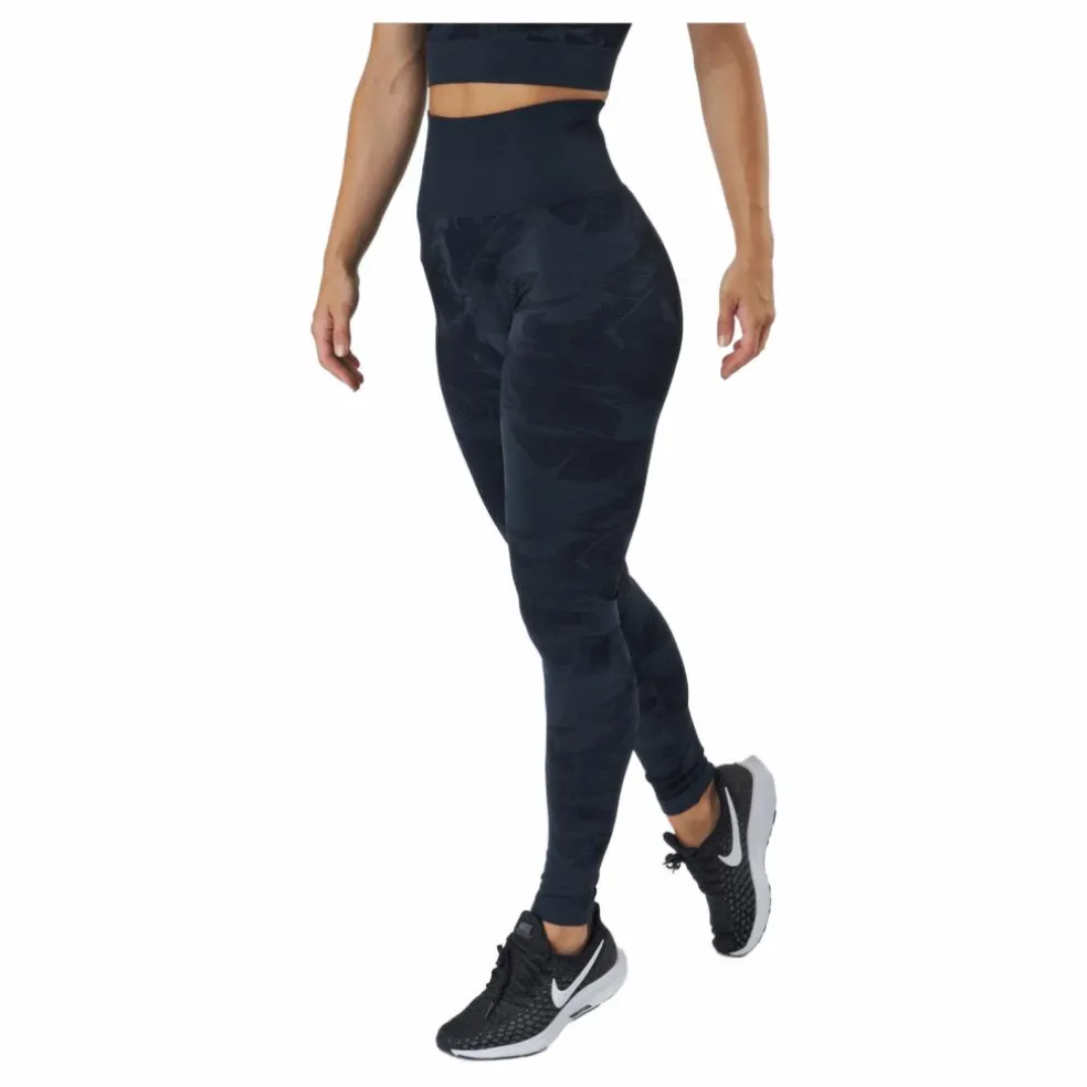 Botanical Seamless Tights Botanical Blue