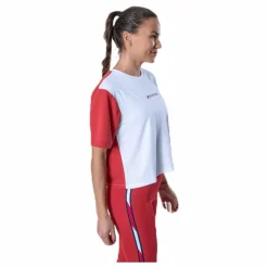 Boxy T-Shirt Short Sleeve Pink/White