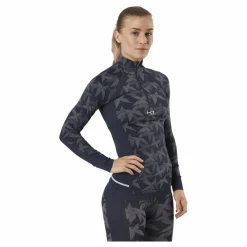 Butterfly Half-Zip Shirt Blue