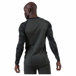 Camo Merino Wool Crew Green