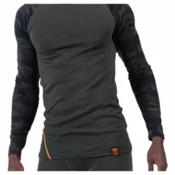 Camo Merino Wool Crew Green