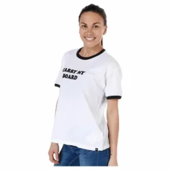 Carry My Board Ringer Tee White/Black