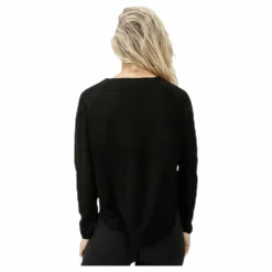 Caviar L/S Pullover Knt Black