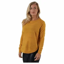 Caviar L/S Pullover Knt Yellow