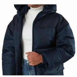 Comfy Puffer Coat Blue