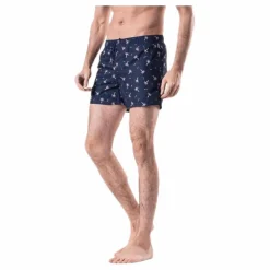 Confetti Palm Swim Shorts Blue