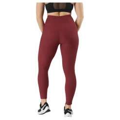 Control Rib Tights Oxblood Red