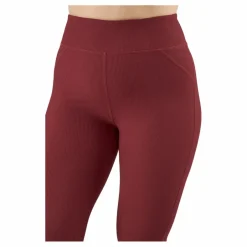 Control Rib Tights Oxblood Red