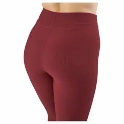 Control Rib Tights Oxblood Red