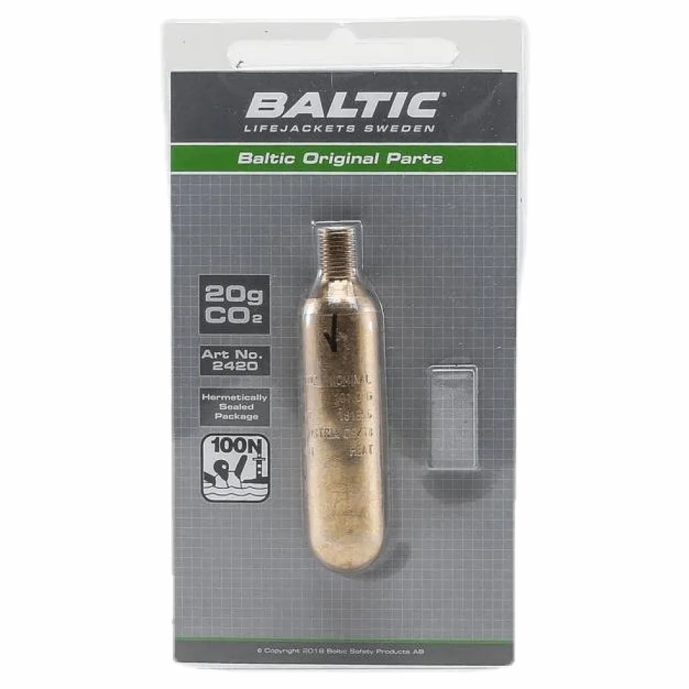 CO2-patron 20g m. säkerhetsstift Black