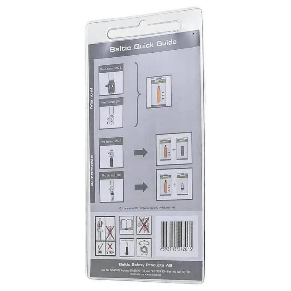 CO2-patron 20g m. säkerhetsstift Black