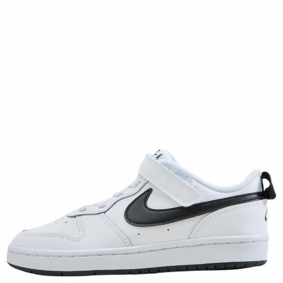 Court Borough Low 2 Little Kids' Shoes WHITE/BLACK